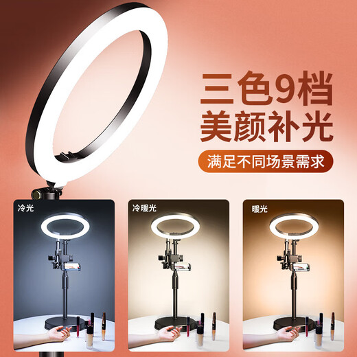 Temeik Top Shot Stand Desktop Top Shot Special Live Broadcast Photo Stativaufnahme Video Food Artefact Selfie Stick Kalligraphie Unboxing Top Shot Support Ständer Füllung Leuchte Clip Desktop Modell [Universal Rotation Shot ohne Licht] + Rekorder