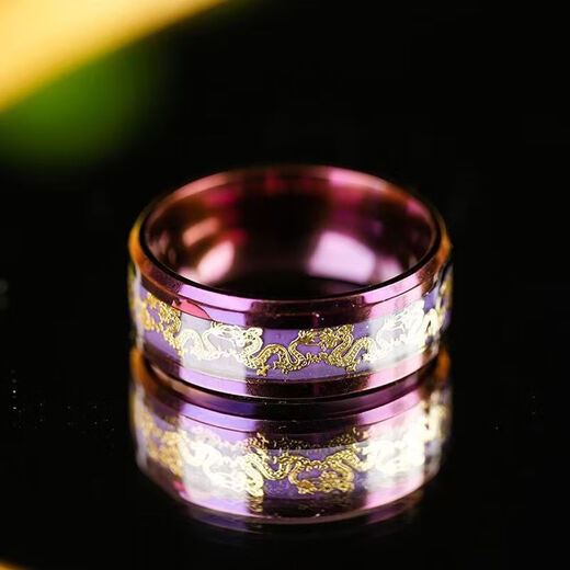 QMXD Shi Lai Run Ring Men's Jiu Zi Li niche fire luck index finger ring body protection non-fading ring birthday gift Jiu Zi Li Huo default number 9 Other remarks