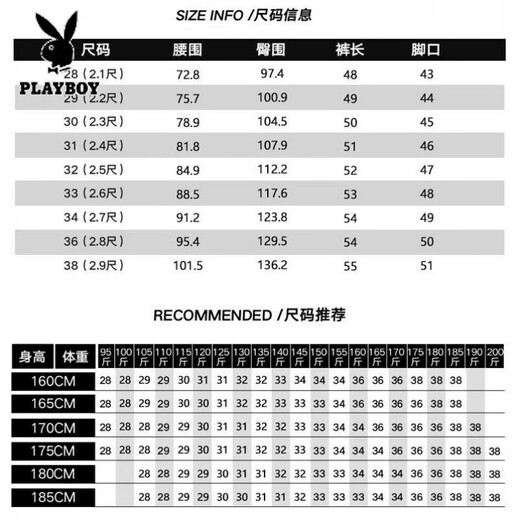 Playboy (Playboy) Denim d'été Mid-pantalon imprimé marque à la mode rétro nostalgique lavage coréen version lâche pantalon de cinq points stretch short masses bleu haute qualité # 9902 36 165-180jin [Jin est égal à 0,5 kg]