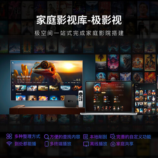 Extreme Space Private Cloud Z2Pro 8T Dual-Bay NAS Smart AI Entertainment Office Netzwerkspeicherserver (integriert 1 rote Festplatte plus 8 TB Festplatte), schwarz, ohne Installation