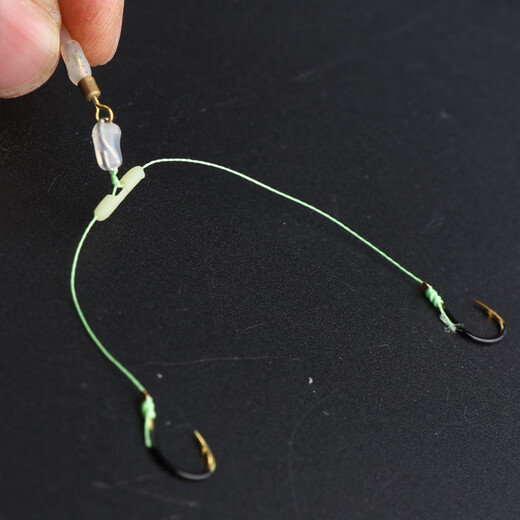 Huliqiang quick-hook ultra-short sub-line double hook Dalima 8cm finished anti-winding mud carp Meizhou fishing method Iseni fish hook quick-hook short sub-line double hook Iseni 5#/6 pay