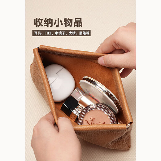 Hao'e Wallet Women's Cash Storage Bag Simple Soft Leather Long Wallet Large Note Storage Shrapnel Coin Purse Clutch Brown