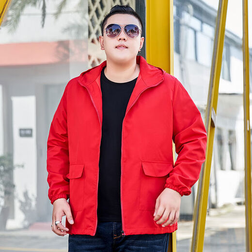 Fhhuabd Plus Fat Jacket Fat Jacket Fat Jaqueta delgada Spring and Autumn Flow Tend tendencia Top Clothing 826 Spring and Autumn Black l 100-120Jin [Jin equivale a 0.5 kg]