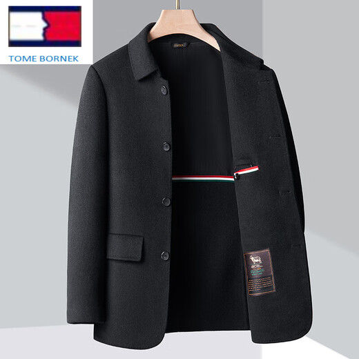 Tommy Hee Kelly Tommy Cattle Tommy Men's Woolen Coat Business Elder Wool Jacket Jacket Camel XL