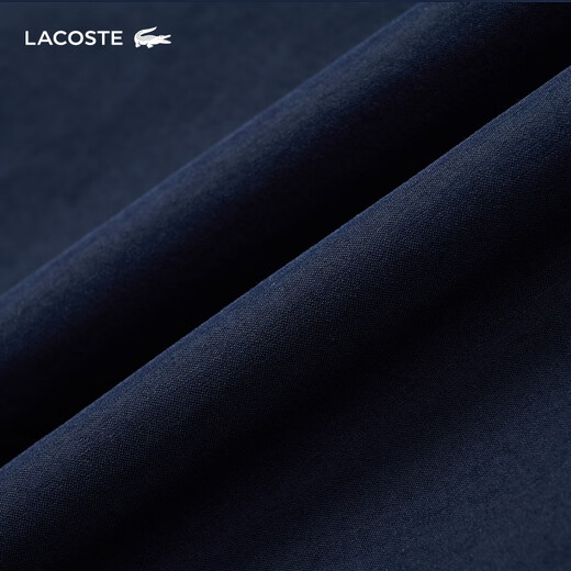 LACOSTE Wang Yibo's same style French crocodile men's spring and summer waterproof coat-style shirt jacket | CH7191 166/Navy Blue 39 S/M