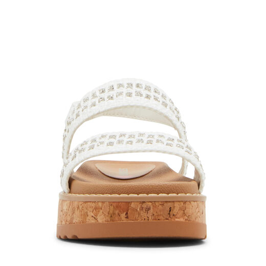 Steve Madden Girls Stroller Sandals, White, 5 Adults White 5 Adults