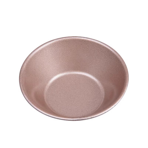 Vieruodis carbon steel egg tart mold holder for steamed rice cake rice hair cake small cake home baking tool non-stick bottom cup 6 packs, upper diameter 82 lower, 46 high 25mm