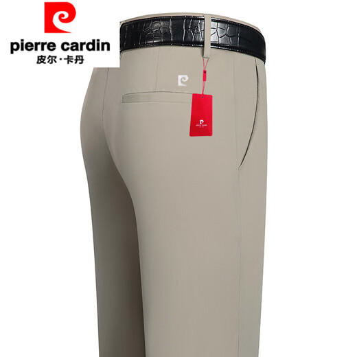 
Pierre cardin summer men's casual pants middle-aged dad high-end straight trousers ice silk business long pants 16761 [Summer] black thin 29 [waist circumference 2 feet 2]