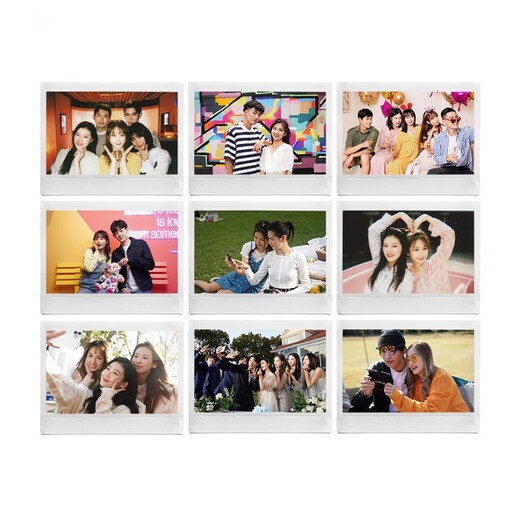 FUJIFILM instant photo paper with colorful edges is suitable for mini7s/8/9/11/12/25/90/wide birthday gifts WIDE five-inch wide format photo paper 20 sheets