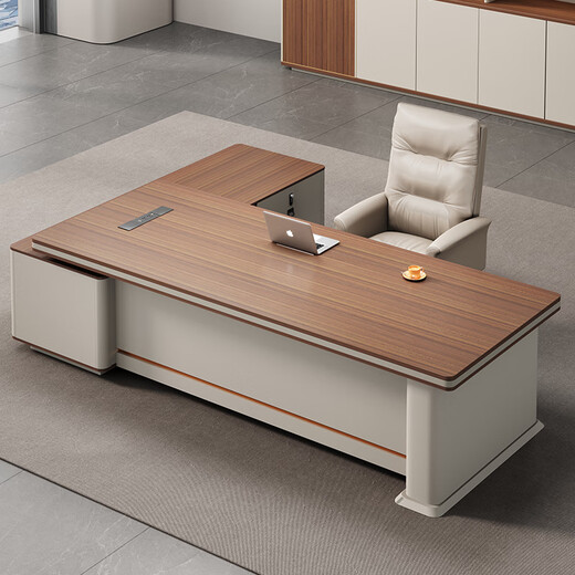 Huixin Yamei boss desk and chair combination simple light luxury furniture executive desk manager table 1.8 meters boss table (E0 environmentally friendly board)