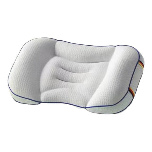 Ootao children's pillow shaped neck pillow 1-6-15 years old universal baby double-sided partition pillow side sleeping pillow single pillowcase new + green pillowcase H2 segment suitable for 3-8 years old sleeping height 3.5