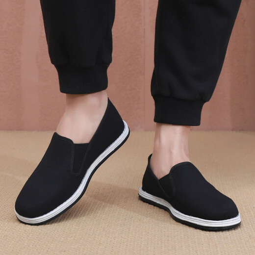 Hongqing Century-Ory-Ory Pékin Chaussures en tissu d'hommes Chaussures de travail à une seule couche de mille couches