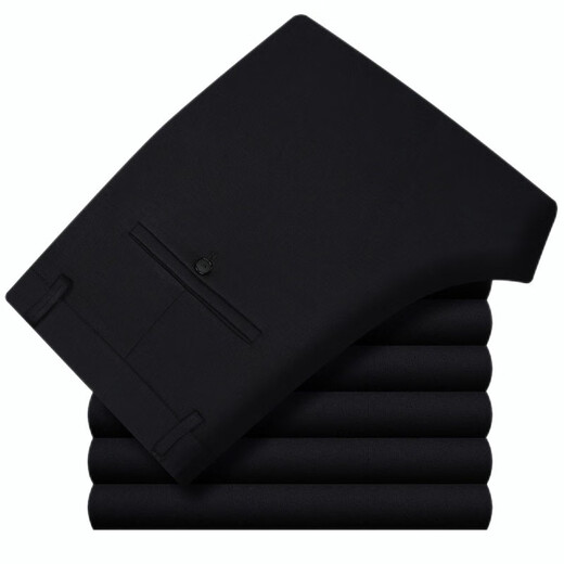 Mingzhiyuhudu Kaschmir-Freizeithose im Winter dicke geschäftliche bügelnde Bügelhose hoher Taille loser Straight Dad Hosen Beige Gray 6626 Vierseitige elastische anti-trinkende Bügeln 29 Taille 2 Fuß 2