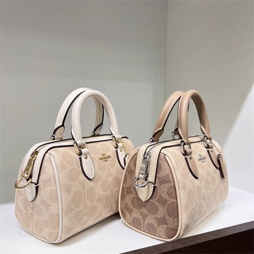 Entraîneur (entraîneur) Boston Mini mini sac féminin Bag Sac d'oreiller Pouioir moyen Sac de seau Rowan One-épaule officiel authentique Rowan Large Couleur d'Oat Cy679 IMXI9
