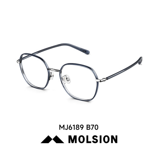 MOSE [New Product] Brille-Rahmen für Frauenaugen kann mit dem Anti-Blau-leichten Titan-Lenshalter von Männern 618 MJ6189B13 (+0 Yuan) 0-Grad-Anti-Blau-Lichtlinse übereinstimmen