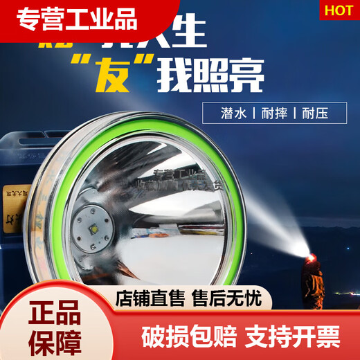 
Xuanyouxiong's bright eyes LED diving special head-mounted night fishing outdoor lithium battery ultrasonic agricultural headlights Big model 829 random color (188W) white light