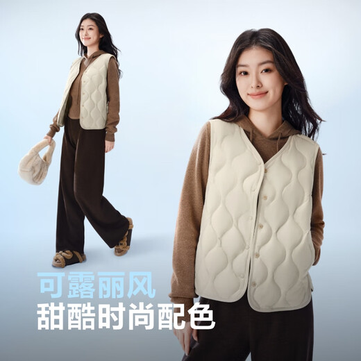 Bosideng 25 Years Down Vest Women's Autumn and Winter 90 Down Thin V-neck Slim Short Casual Gift Jacket