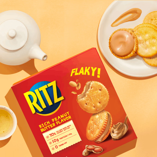 SUPMINTO SAM COMPRA RITZ Strong Peanut Butter Sandwich Cookies 723g Bocadillos y galletas Postres Lezhi Fabor de mantequilla de maní Sándwich 723G