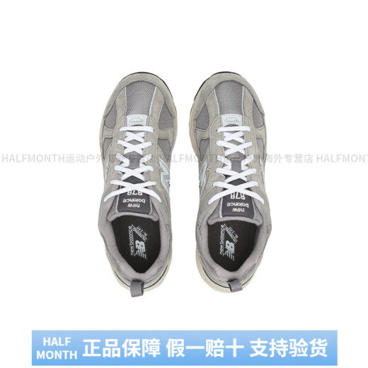 NUEVA BALANCENB878 TELA RETRO GRIA COOLO ARTIFICAL MID-BANG CIALLA CABLADOR CORMURADOR Men y mujeres Gray D Ancho 36