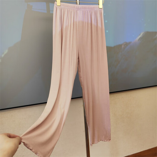 S. SOFEA Modal Cotton Damen -Pyjama Hosen Home Hosen Solid Color Casual Hosen 2025 Sommer -Single -Hosen 1105 Trocken Rose Pink 160