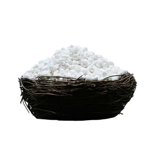 Runhua Nian micro landscape white pebbles Yuhua stone succulent plant paving stone fish tank flower pot decoration small stones 5Jin Jin equals 0.5kg (9-12mm) white pebbles