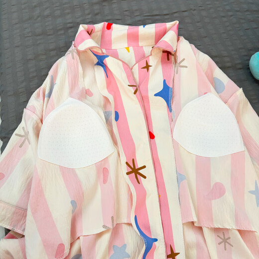 Les vêtements de confinement avec coussinet mammaire pour les femmes post-partum en été à manches courtes à manches courtes en coton à manches courtes pour les femmes enceintes enceintes d'été et les vêtements d'allaitement maternel vêtements de maison SF719 M Le poids recommandé est à moins de 100 Jin [Jin est égal à 0,5 kg]