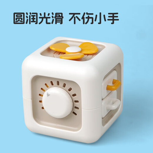 Он Jiagong Baby Toys 0-1-летний 2 года 2 Монтессори Раннее образование детей от 0 до 3 месяцев 6 Потребляйте физическую силу ребенка 12 гексахэдрального куба Рубика-зеленый [шестистороннее игровое упражнение