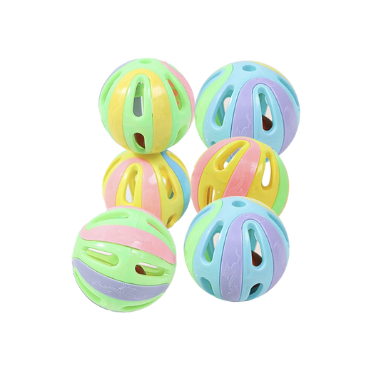 Like the cat's self-pleasure colorful bell self-pleasure bell ball 6 pack bite-resistant cat bell sound large self-pleasure relief artifact