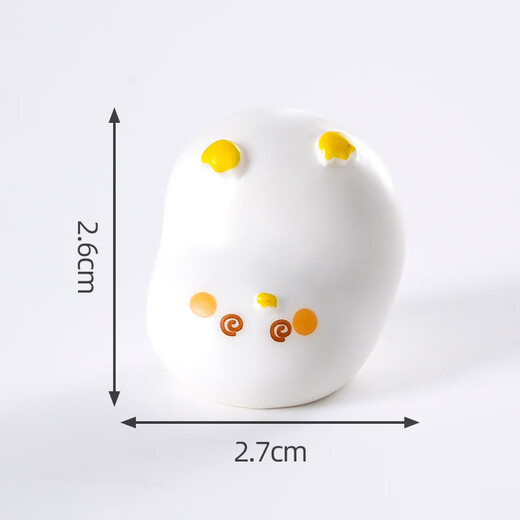 微景观创意可爱水豚卡皮巴拉小公仔盆栽装饰配件桌面动物小摆件 搞怪小白鸭【组合装6个】