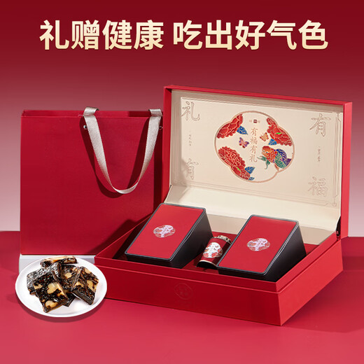 鼎芝毅阿胶糕300g+蜂蜜780g 滋补气血组合装 送妈妈长辈丈母娘的礼品 