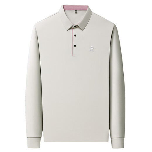 Montagut (Montagut) gebrochener Code Langarmed T-Shirt, Herren-Maulbeer-Seiden-Top mit mittleren Farben mit Mulberry-Seiden mit mittlerem Alter, Langarmärmel, L 170 Vorschläge 120-135 Jin [Jin gleich 0,5 kg]