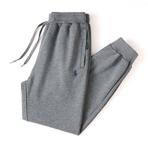 POLO SPORT American Ralph Lauren 2025 spring new style horse logo embroidered pure cotton loose casual pants large size legged trousers black/straight 3XL