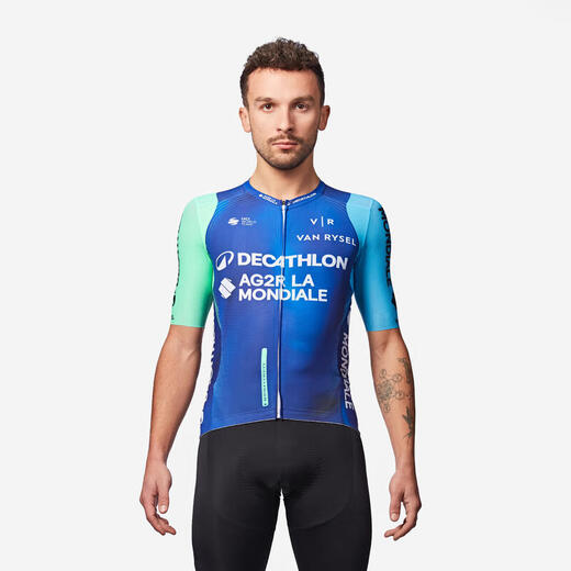 Decathlon Cycling Suit Men's Ag2r La Mondiale Team Fan Version Road Cycling Jacket-5484462