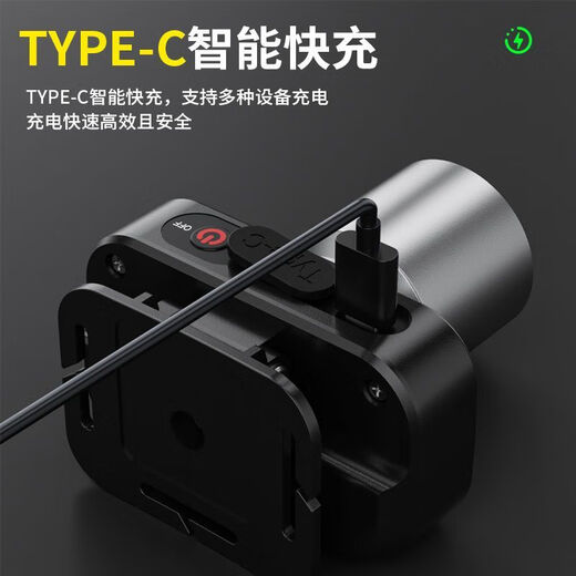 探路蜂（EWPLIRE WASP）强光头灯爆亮远射LED超长续航多功能变焦家用应急户外夜钓专用灯 高亮3899K【伸缩变焦 快充】待机