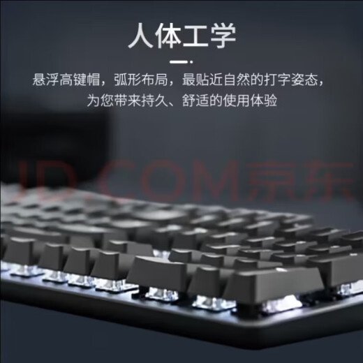 罗技（Logitech） K845有线游戏机械键盘104键DIY彩色键帽 电竞键盘吃鸡 背光金属面板 K845红轴-可爱狗