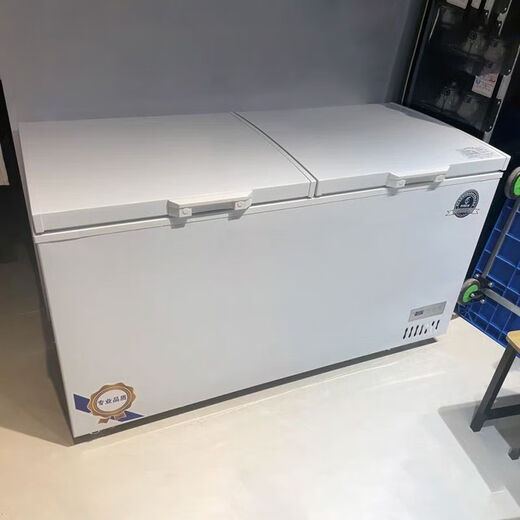 工厂直营冰柜商用大容量冰箱冷藏冷冻卧式双温铜管大冷柜展示柜 698单温旋钮控温1.70米