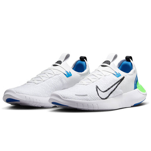Nike (Nike) Offizielle Herrenschuhe und -Sneaker, Herbst kostenlos barfuß-Netz atmungsaktives Mode lässig Low Top Running Shoes FB1276-104/Weiß, Schwarz, Blau und Grün 41 (255 mm)