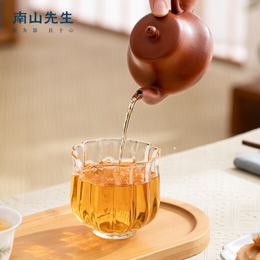 Mr. Nanshan Kungfu tea set accessories heat-resistant glass tea sea tea divider tea ceremony spare parts lotus glass fair cup lotus glass fair cup