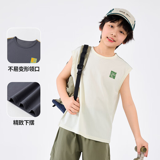 Dudu Home [fresco y amigable para la piel] chaleco infantil de verano mangas de verano de mangas medianas grandes ropa de verano ropa de verano chicas chicas topas tostadas negras 90