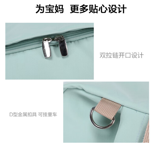 Liuba LYUBA Mommy Bag Multifunctional Large Capacity Backpack Mother Bag Mother and Baby Bag Outing Bag HY-1919 Desert Green
