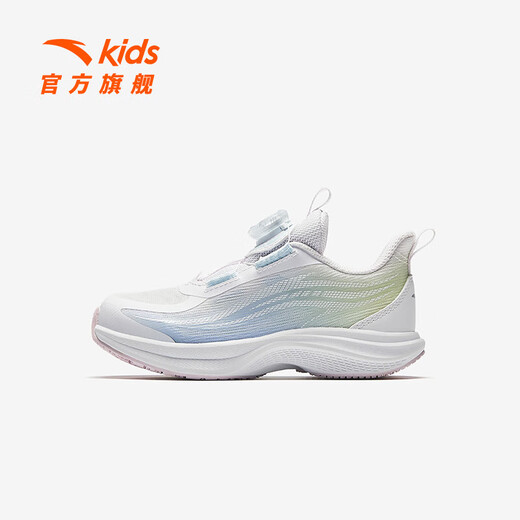 Anta children's shoes children's sneakers girls' shoes 2025 summer new product mesh breathable hydrogen running 2.0 stubborn running shoes Anta white/frozen blue/lemon green-5 29