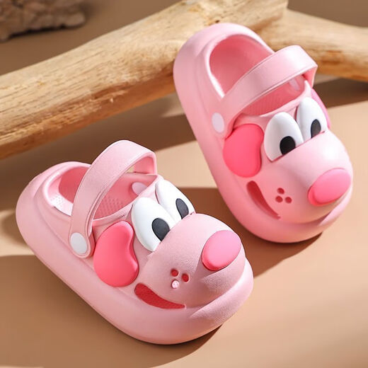 Croton Croton 2025 Spring and Summer New Baby Cave Shoes Eva Material Cartoon Children's Slippers Boys and Girls Sandals Anti-slip Khaki 18 -19 size (inner length 13CM)
