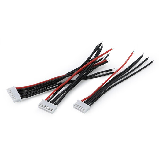 Huijun Model Friends DIY Accessories Model Aircraft Lithium Battery Balanced Charging Plug Cable with No. 22 Silicone Cable 3s (Four Cables) 10cm Long