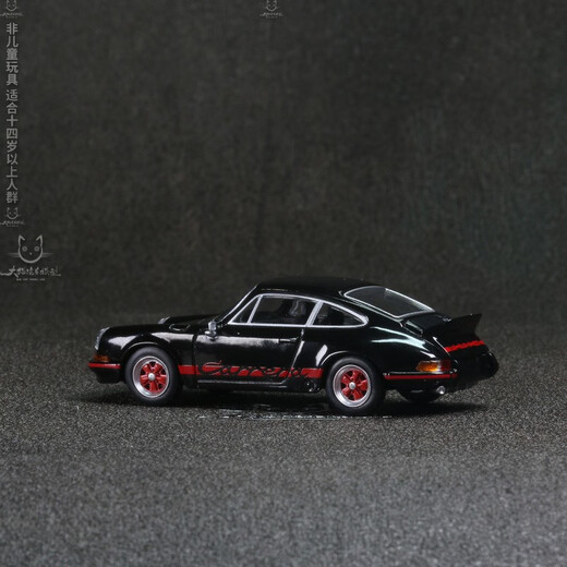 TSM 保时捷Porsche 911Carrera RS 2.7 黑色红拉花1:64车模 黑色红拉花 688 保时捷Carrera R 拆封不退换