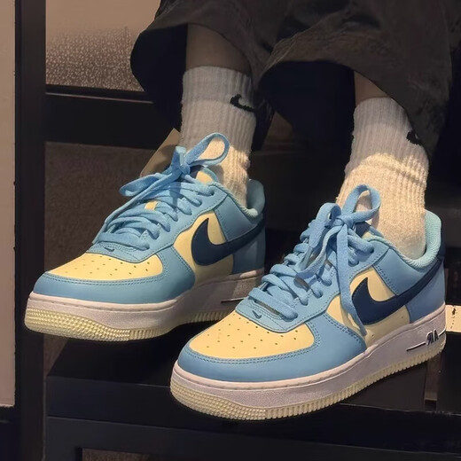 耐克NIKEAirForce107复古男鞋空军一号蓝米低帮板鞋HF4837-407 HF4837-407 正品/ 40.5
