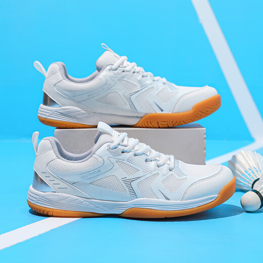 Warrior sports shoes men's shoes badminton shoes training shoes wear-resistant breathable casual shoes WXY(ZA)-4564 rice gray 40