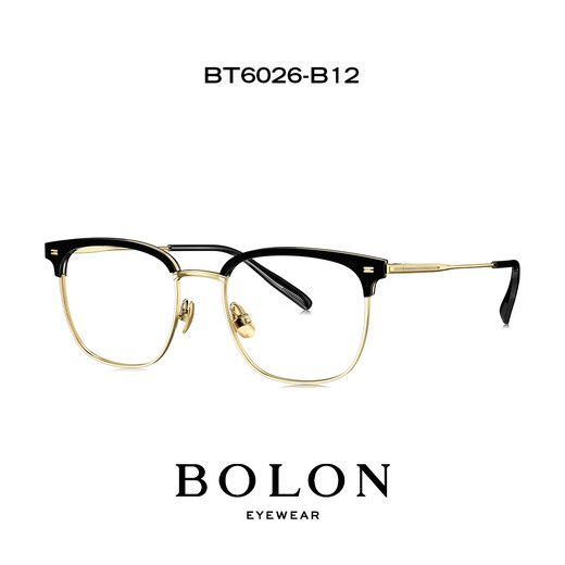 Tyrannosaurus Myopia Gläsers Rahmen Herren neues Produkt Titanium Einfacher Business Eyebrow Drahtrahmen quadratischer Rahmen optischer Rahmen kann mit Spiegel BT6026 B16 Silber Augenbrauen transparent grau ausgestattet werden