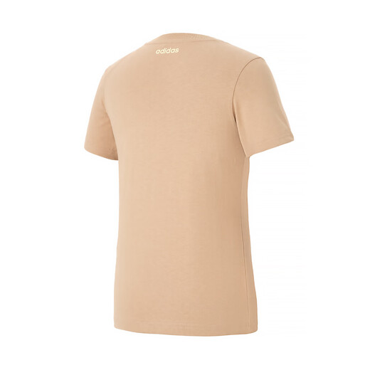 Ropa adidas para mujeres verano transpirable y cómoda deportes casual al aire libre camiseta pura algodón puro Ke6196 Color de arena cálida XL