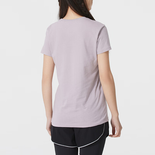 Set de deportes para mujeres de Under Armour 25 Nuevo verano cómodo transpirable camiseta de cola grande tejido tejido de dos piezas Camiseta de dos piezas + camiseta blanca l
