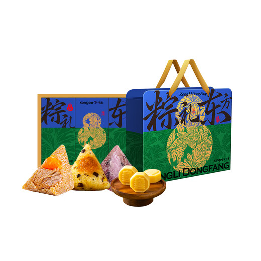 仟吉 端午粽子礼盒 田园粽 粽礼东方 9粽5糕 825g 过节送礼品 粽礼东方(9粽5糕 825g)